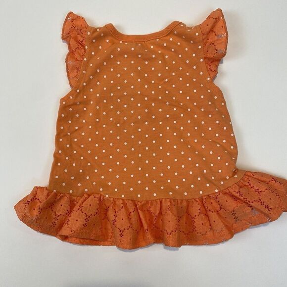 nanette lepore girls 18M Orange Shirt With Embroidered Ice Cream Treats; Ruffles - Picture 5 of 5